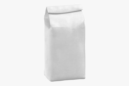 Preview: Folded White Paper Sugar Bag