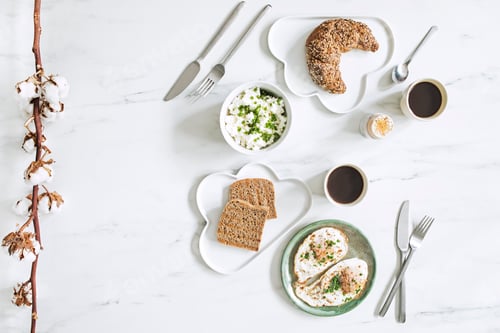 Preview: The top view of super food on the