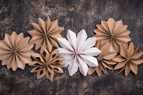 Preview: Christmas hand made paper star