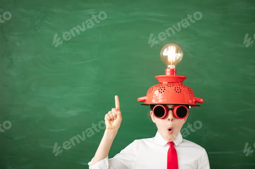 Preview: Bright new idea concept. Back to school