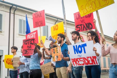 Preview: Activists demonstrating against social issues