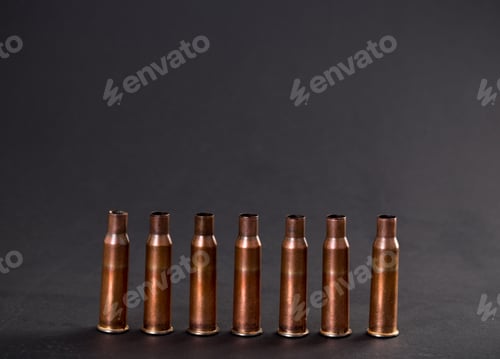Preview: Empty rifle cartridges.