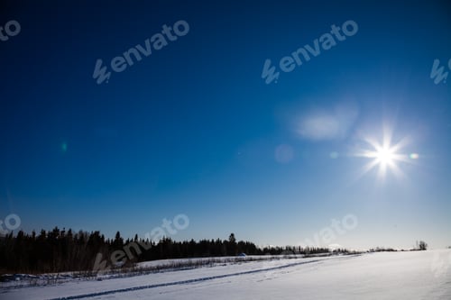 Preview: Rural Winter Landscape and Sunlight