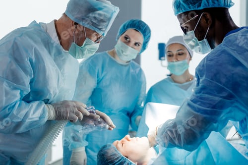 Preview: Medical Team Performing a Surgery in Hospital