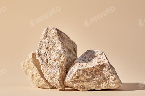 Preview: Natural granit stone on beige background