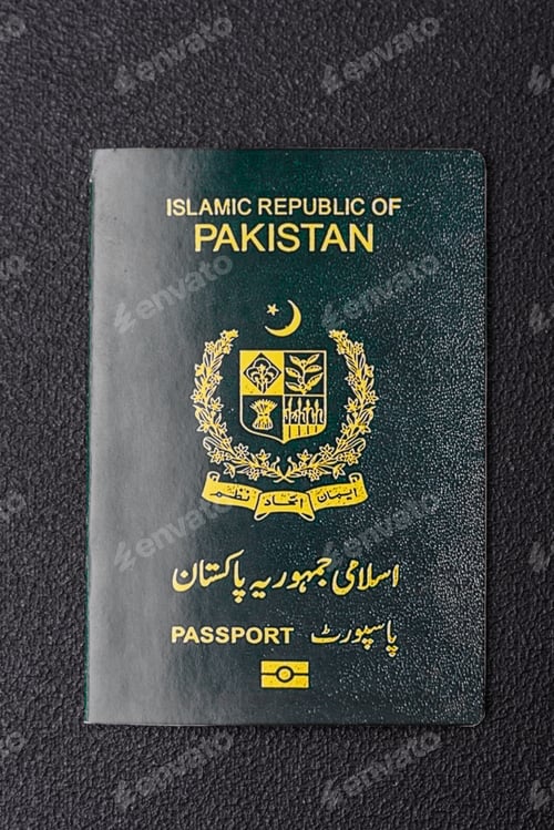 Preview: Physical paper international passport of Pakistani citizen