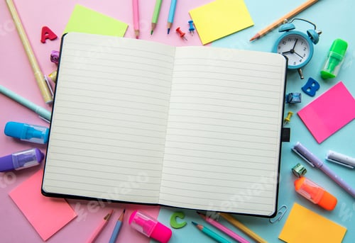 Preview: Frame of different stationery