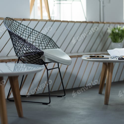 Preview: Designed chair in modern restaurant