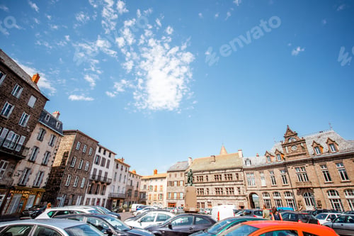 Preview: Buildings in saint Flour town, France