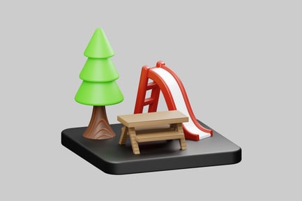 Preview: Rustic Wooden Bench and Tree Corner