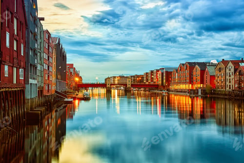 Preview: Trondheim at sunset