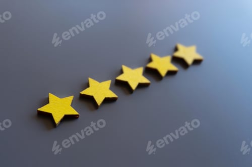 Preview: Top view image of yellow five star shape.