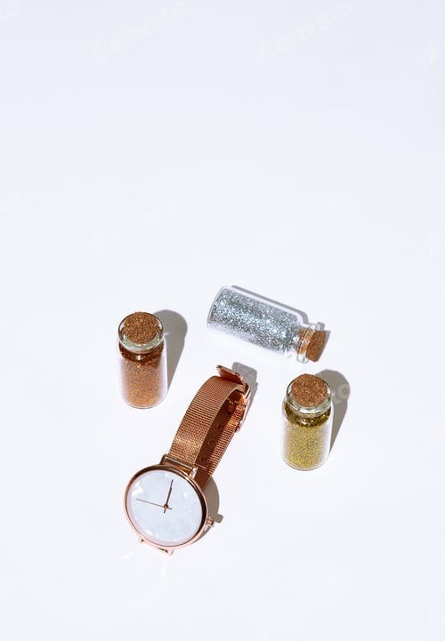 Preview: Watch and glitter bottle