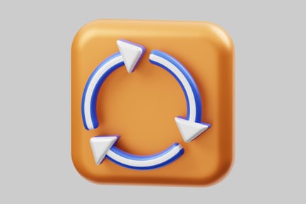 Preview: Rounded arrow directional sign