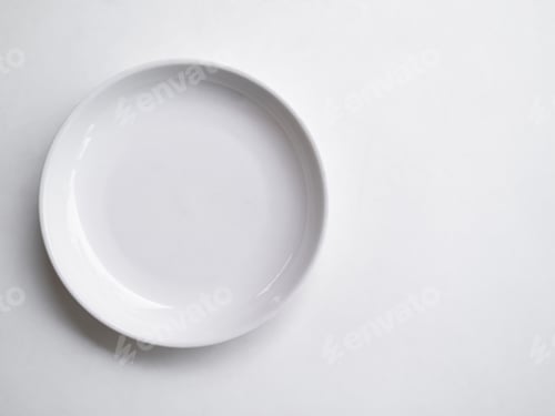 Preview: Empty white Place on White Background,Untensil Cooking in Kitchen Restaurant