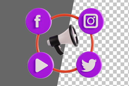 Preview: Social Media Marketing 3D Icon