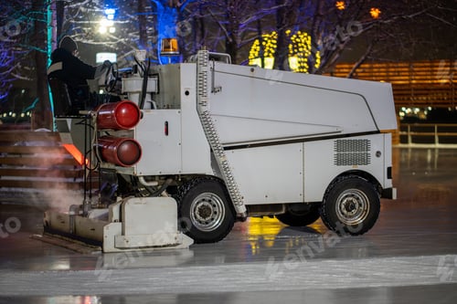 Preview: Ice rink resurfacer vehicle resurface machine outdoor