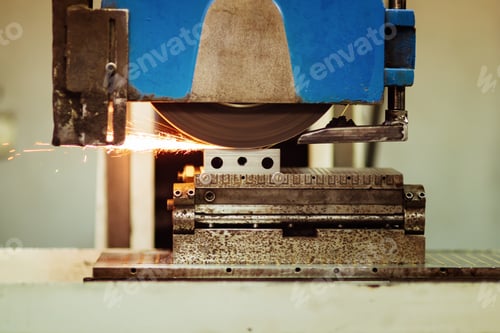 Preview: Polishing surface of metal in factory