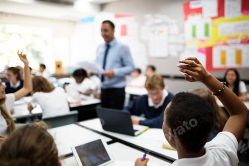 Preview: Group of students learning school lifestyle