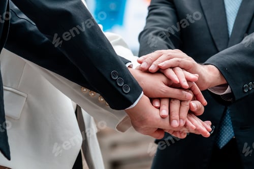 Preview: Partner Business Trust Teamwork Partnership. Industry contractor fist bump dealing mission