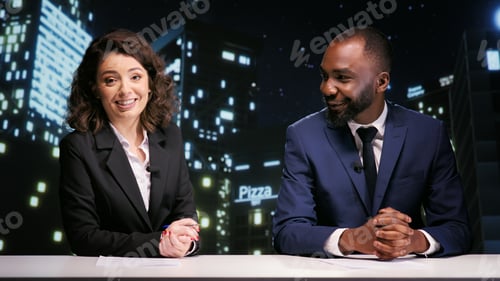 Preview: Journalists team on late night talk show
