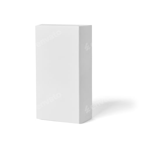 Preview: white box package mock up template product background design container cardboard blank paper pack