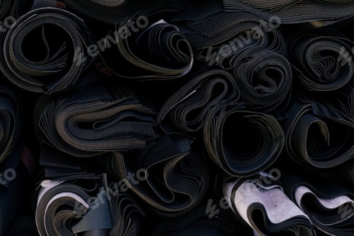 Preview: Texture of fabric rolls edges