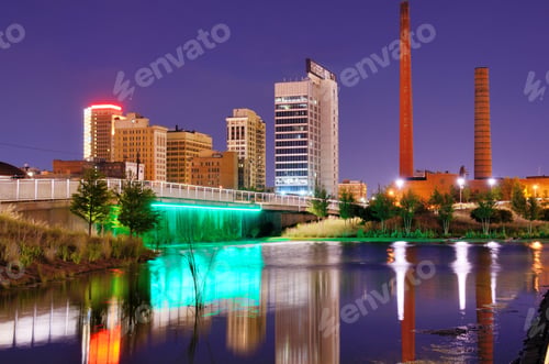 Preview: Skyline Of Birmingham, Alabama At Railroad Park.