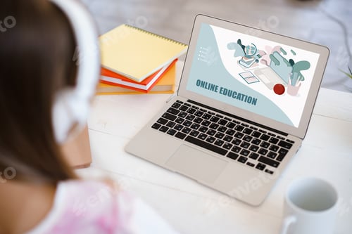 Preview: Online Education with Laptop and Notebooks at Home