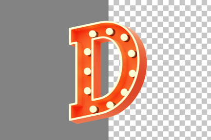 Preview: Marquee Lights D 3D Icon