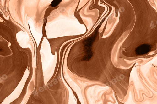 Preview: Abstract background, made in the technique of fluid art. Demonstrating the colors of 2024 Peach Fuzz