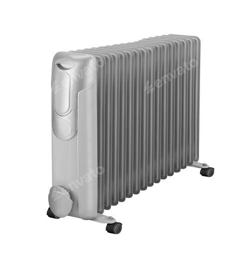 Preview: Electric oil heater isolated