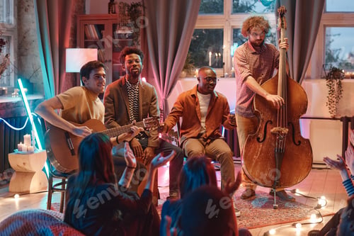 Preview: Musical band playing in the club