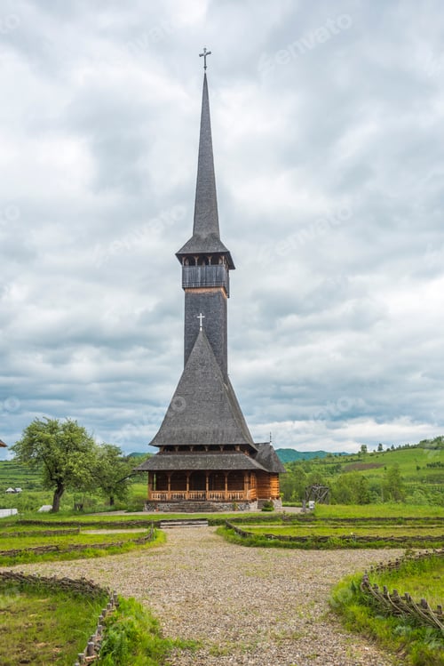 Preview: Wooden church in Leud, part of the UNESCO listed 'Wooden Churches of Maramures', Maramures, Romania