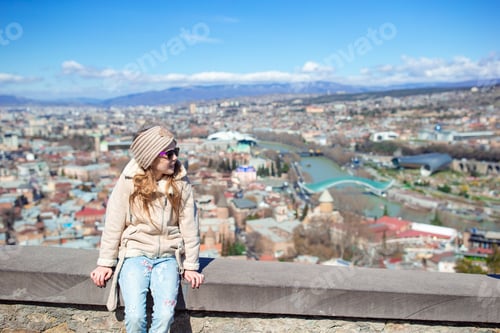 Preview: Tbilisi city panorama. Old city, new Summer Rike park, river Kura, the European Square and the
