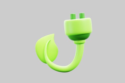Preview: Eco plug with leaf detail