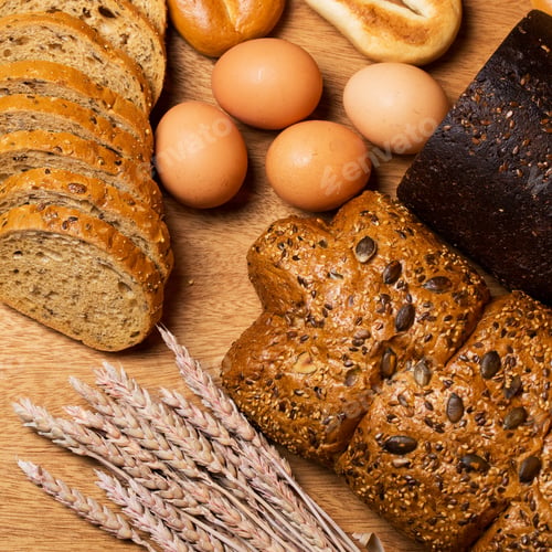 Preview: Cooking. Delicious bread made from good wheat