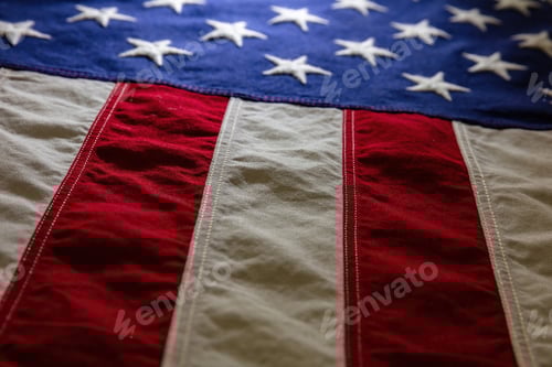 Preview: Detailed Image of an American Flag Background
