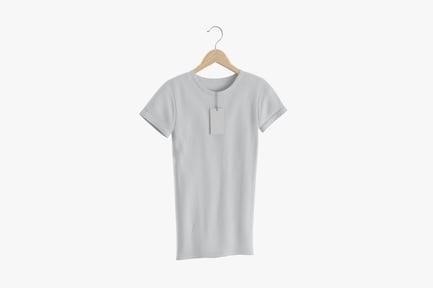 Preview: Hanging Female Crew Neck Tee with Tag