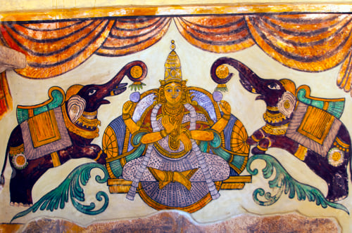 Preview: Ancient murals painting on the walls of the Brihadeeswarar temple
