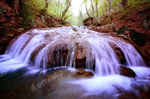 Preview: Mesmerizing picturesque waterfall