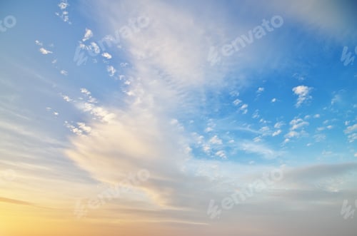 Preview: Sky background on sunset.