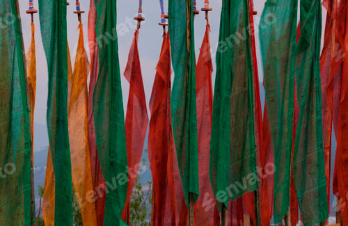 Preview: Prayer flags, Paro Valley, Bhutan