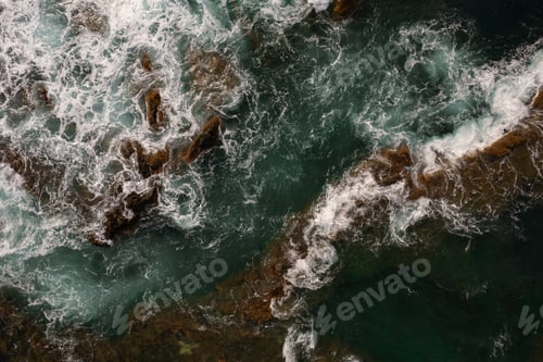 Preview: Scenery of swirling sea waves