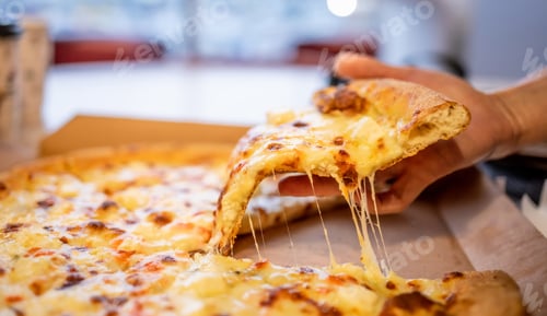 Preview: Hot pizza with cheese
