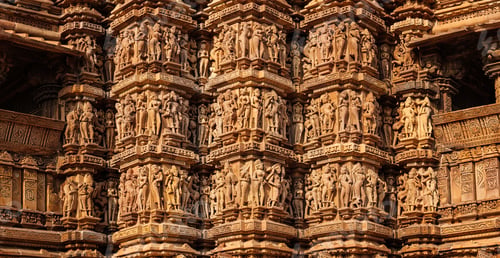 Preview: Famous stone carving sculptures of Khajuraho