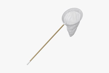 Preview: Fishing net with wooden handle