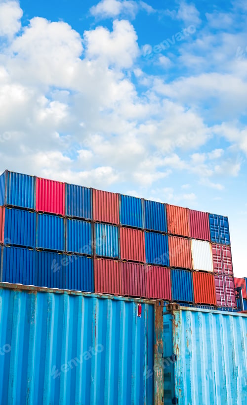 Preview: Cargo ship container goods