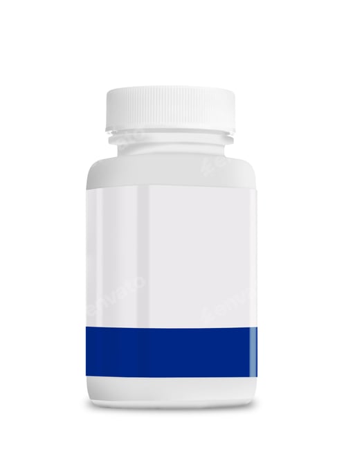 Preview: White medicine bottle