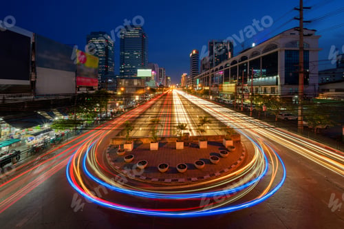 Preview: Bangkok Downtown. Thailand. Financial district and business in urban city in Asia.